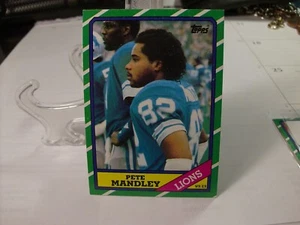 1986 Topps Football #246a - Pete Mandley RC, VAR - Detroit Lions 86-040 - Bild 1 von 2