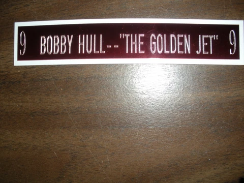 BOBBY HULL NAMEPLATE FOR SIGNED PUCK DISPLAY/JERSEY CASE/PHOTO Cover