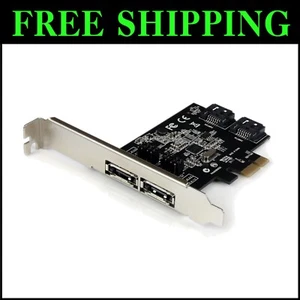 2-Port PCIe SATA III Controller Card – Upgrade Storage with eSATA Flexibility - Picture 1 of 11