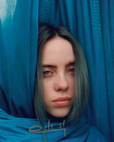 Billie Eilish signed 8x10 photo In-person Cover