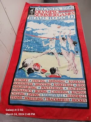 Toalla de playa Juegos Olímpicos de Estados Unidos Juegos de Verano 58" X 30".  Foto 1 de 4