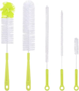 Bottle Cleaning Brush Set - Long Handle Bottle Cleaner for Washing Narrow Neck B - Picture 1 of 12