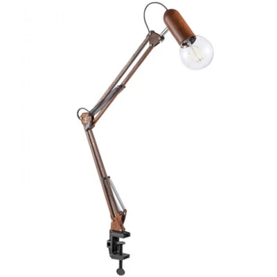 Tischleuchte 14773-48 Klemmleuchte Turn me E27 max.60W Lampe Rost-Braun - Bild 1 von 3