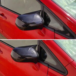1Pair Carbon Fiber Car Rearview Mirror Cap Cover Trim For Honda Civic 2006-2011