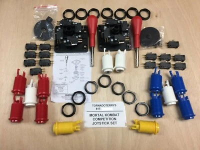 1 UP MORTAL KOMBAT 1 2  3 4 JOYSTICKS  BUTTON KIT JAMMA ARCADE MAME MIDWAY HAPP - Image 1 of 4