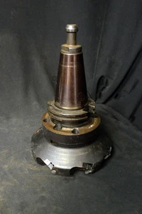 KENNAMETAL / ERIKSON CAT 50 SHELL MILL HOLDER W/ MITSUBISHI INDEXABLE FACE MILL - Foto 1 di 5
