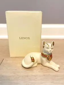 1999 Lenox Ivory Egyptian Cat Goddess Porcelain Figurine NEW w/Box - Picture 1 of 3