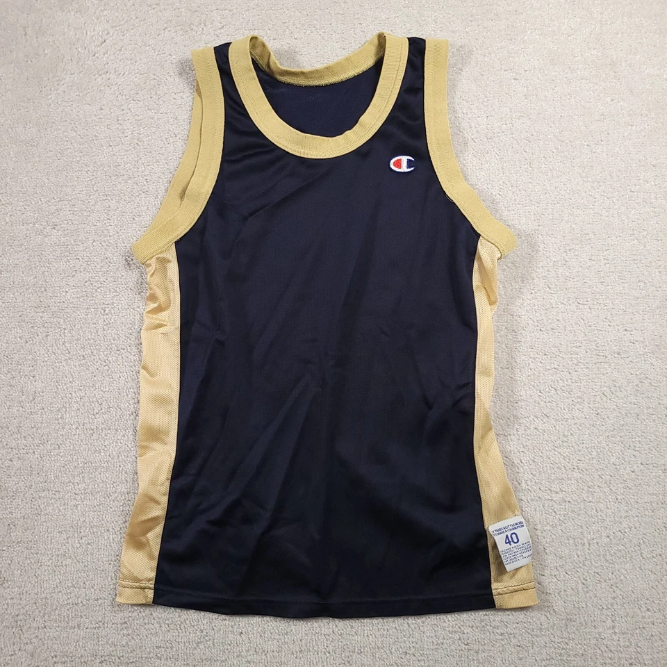 Camiseta de práctica de malla Champion vintage para hombre mediana 40 años 90 Notre Dame hecha en EE. UU. Foto 1 de 4