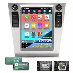 Radio estéreo para coche 9,7" Android 13 Carplay GPS navegación 64G para Toyota Camry 2007-2011 - Imagen 1 de 20