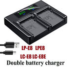 USB Battery Charger For Canon LP-E8 EOS 600D 650D 700D Kiss X4 X5 X6 BG-E8