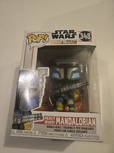 MANDALORIAN Funko Pop! Star Wars: Heavy Infantry Mandalorian #348 - Picture 1 of 1