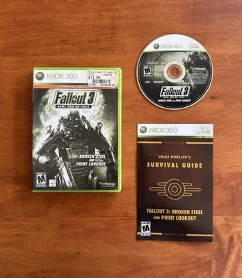 Fallout 3 Add-On Pack Broken Steel and Point Lookout Xbox 360 - Complete CIB VGC - Image 1 of 4