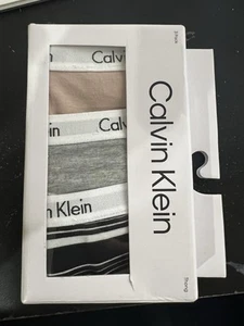 NEW CALVIN KLEIN LADIES CAROUSEL 3 PACK THONG BRIEF PANT SIZE XS RRP $59 - Picture 1 of 2