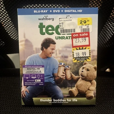 Ted 2 (Blu-ray, 2015) Unrated~ New & Sealed W/Slipcover ~ Mark Wahlberg ~ Comedy Foto 1 de 3
