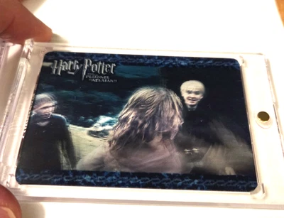 2004 Harry Potter Prisoner Azkaban Update Case Topper card Hermoine Punch Draco - Image 1 of 4