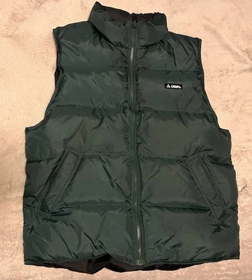 Chaleco Chaqueta Vintage Gerry Duck Plumón Verde/Negro EE. UU. Mediano Foto 1 de 4