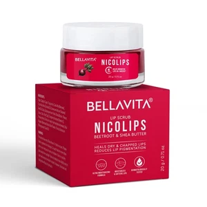 Bella Vita Organic NicoLips Lip Scrub For Unisex 20g - Picture 1 of 8