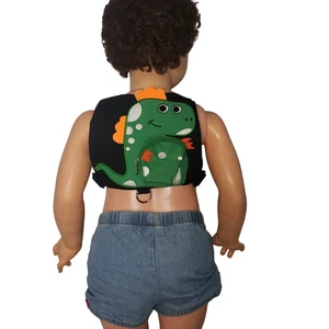 Zaino imbracatura dinosauro bambino guinzaglio di sicurezza nero verde carino borsa bambini - Foto 1 di 4