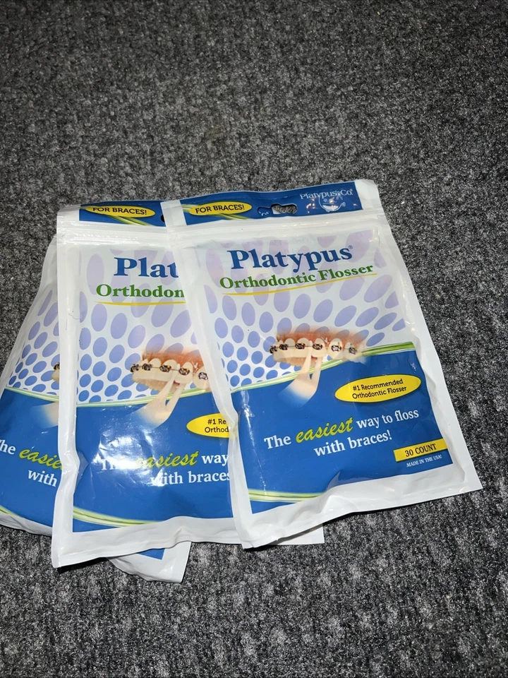 Platypus Orthodontic Flossers T130 ( 30 flossers per Bag)x3 - Изображение 1 из 1