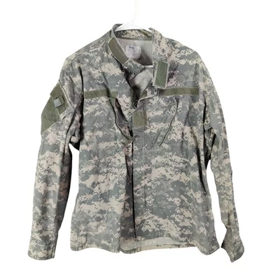 Army Combat Uniform ripstop Jacket Medium Regular Digital Camo Woodland Military - Image 1 of 4