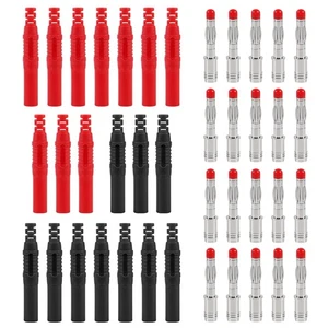 20 Stck. Schwarz und Rot 4 mm Banane Isoliert Sicherheit Gerade Dichtung Schutz Shro... - Bild 1 von 7