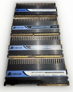 Corsair Dominator 4GB 4x1gb PC2-6400 CM2X1024-6400C4D RAM Memory Kit - Zdjęcie 1 z 2