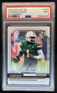 2024 Panini Instant NIL Cameron Ward Autograph Auto #79/99 PSA 9 - Picture 1 of 2