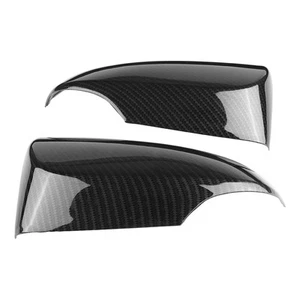 1 Pair Of Carbon Fiber Style Rear View Side Mirror Cover Trim Fits For CHR REL - Picture 1 of 8