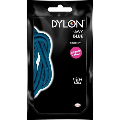 Dylon Hand Dye Sachet Navy Blue 50g Fabric Dye for Cotton Linen Viscose Silk - Image 1 of 4