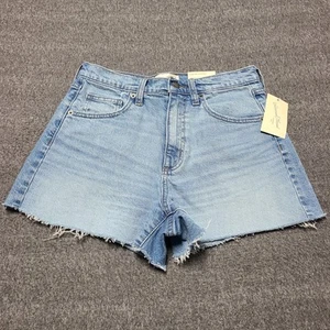 Universal Threads Womens 90's Cut Off Shorts 6 Blue High Rise Cut Off Distressed - Picture 1 of 10