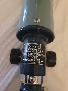 Sears Model No. 4451 450 Power 60MM Equatorial Refractor Telescope - New In Box - Picture 1 of 5