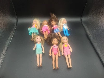 Lote de 7 bonecas Chelsea Kelly Mattel Barbie’s little sister   - Imagem 1 de 4