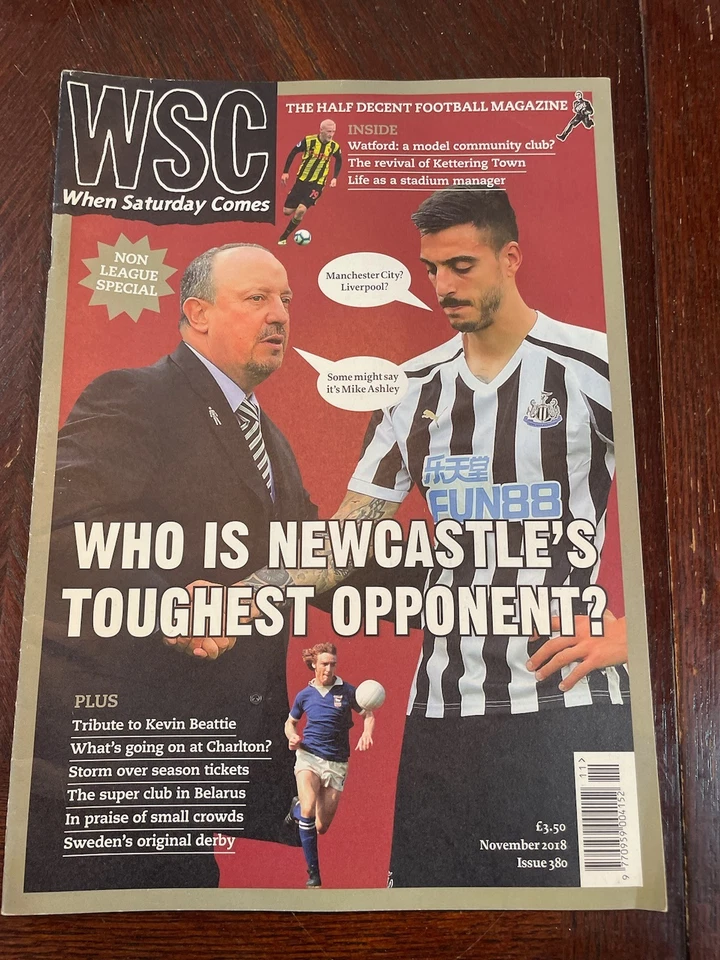 WSC WHEN SATURDAY COMES, November 2018, Issue 380,  Ex Condition - Image 1 of 1