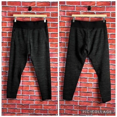 Smartwool Women’s Intraknit Thermal Wool Blend Black/Gray Joggers Pants Small - Image 1 of 4