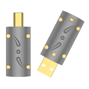 Viborg HI-END 24K vergoldet USB2.0 Stecker USB A, USB B Stecker DIY HiFi USB - Bild 1 von 7