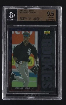 Michael Jordan Star Rookies 1994 Upper Deck #19 BGS 9,5 Foto 1 de 2