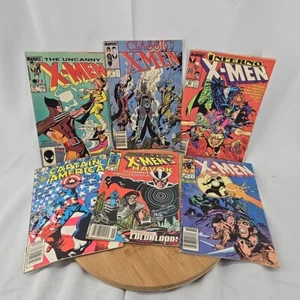 Comic Book Lot Marvel X-Men Captain America Only 1980s x6  - Picture 1 of 19
