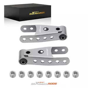 Rear 2"-3" Drop Shackles Lowering Kit for Chevrolet Silverado Sierra 1500 88-18 - Picture 1 of 8