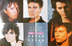 DURAN DURAN - Vintage 198Os Smash Hits Magazine Centrefold Poster Print Ephemera - Picture 1 of 1