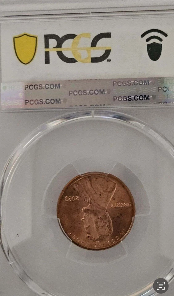 2023 Lincoln Shield Cent EXTRA V PCGS MS65, Reduced Price - Image 1 of 1