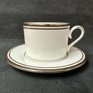 Lenox FEDERAL PLATINUM SCHOKOLADE Tasse und Untertasse Set MIT ETIKETT - Bild 1 von 7