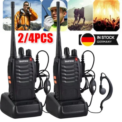 2x Baofeng Walkie Talkie BF-88E Sprechfunkgeräte Handfunkgerät Set 5KM 16Kanäle - Bild 1 von 4
