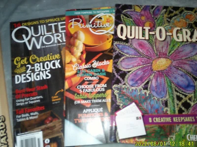 magazine Quilt miscellaneous booklet LOT of 3 LIKE NEW about quilting - Image 1 of 4