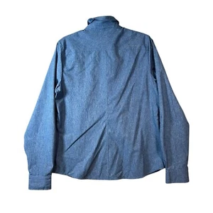 Marmot Men's Size L Aerobora Vented Button Up Shirt Blue Hiking Performance - Picture 1 of 8