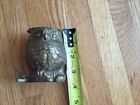 Brass Owl Paperweight Figurine 3.25?