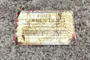 Willy Wonka Coin Pusher Arcade 1 Golden Ticket NO BARCODE + BONUS CHARACTER CARD - Picture 1 of 2