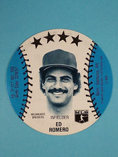 1985 JOX by Thom McAn Disc Ed Romero Milwaukee Brewers ⚾