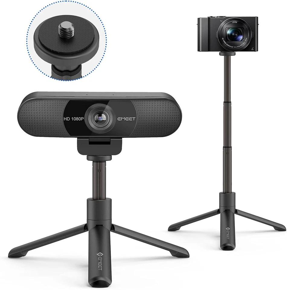 Stativ - TD303 Tripod für EMEET Webcam, Versenkbare Stative 14.5cm - Bild 1 von 4