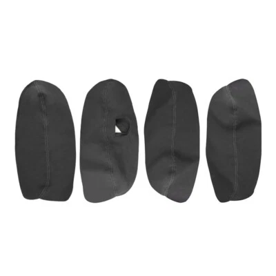 4xSuede Leather+Gray Line Door Panel Armrest Cover For VW Passat B5 98-05 4-Door - Imagem 1 de 4