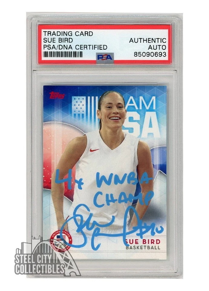 Sue Bird 2016 Topps US Olympic Team Autograph Card "4x WNBA Champ" #44 PSA/DNA - Image 1 of 1